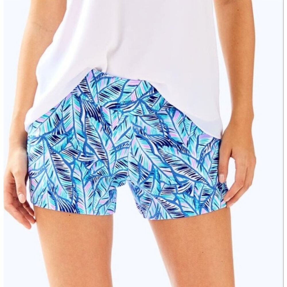 Lilly Pulitzer EUC Makenna Ponte Short- Let's Mango Size 14.